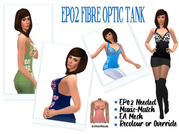  Sims 4 Sue: Fibre Optic Tank
