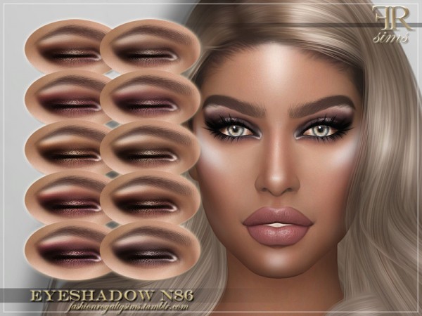  The Sims Resource: Eyeshadow N86 by FashionRoyaltySims