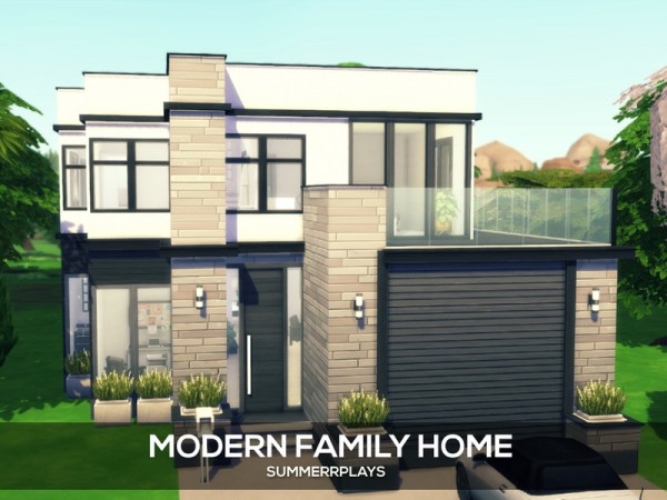 The Sims Resource: Modern Family Home by Summerr Plays