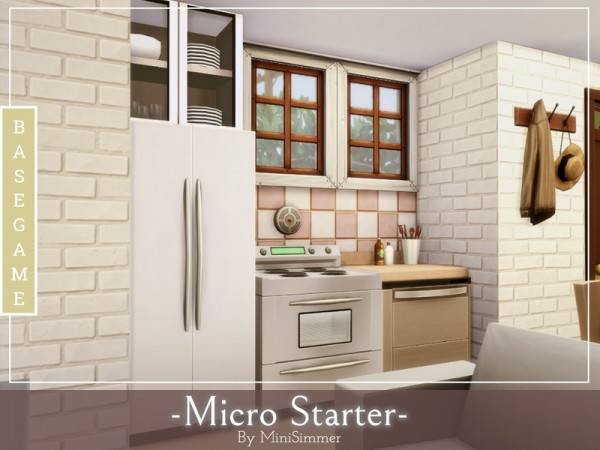  The Sims Resource: Micro Starter House by Mini Simmer