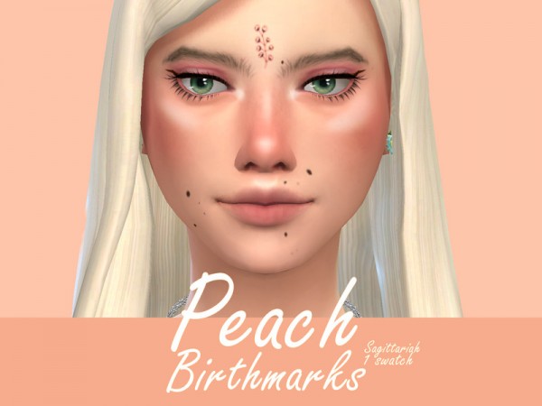  The Sims Resource: Peach Birthmarks by Sagittariah