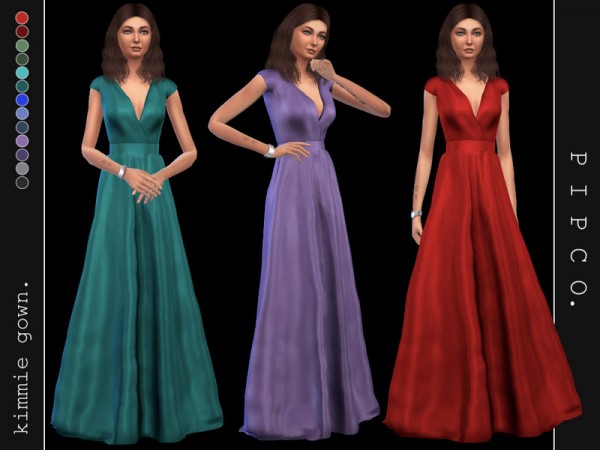  The Sims Resource: Kimmie gown by Pipco