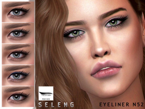  The Sims Resource: Eyeliner N52 by Seleng