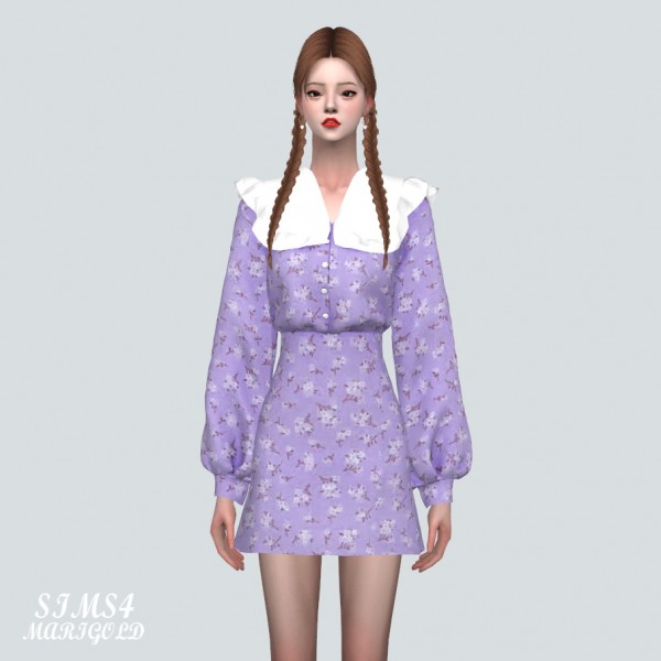  SIMS4 Marigold: A Spring Mini Dress