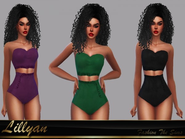  The Sims Resource: Swimsuit Fabiana by LYLLYAN
