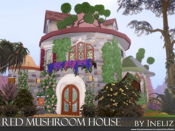  The Sims Resource: Red Mushroom House by Ineliz