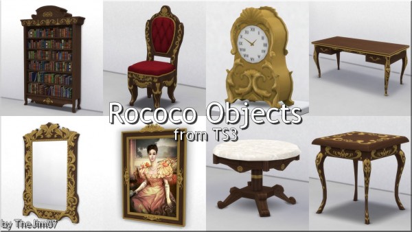  Mod The Sims: Rococo Objects Converted by TheJim07
