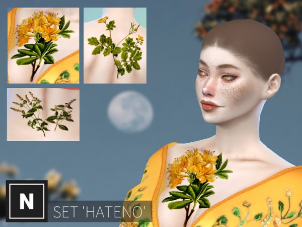  The Sims Resource: Hateno   tattoo set by networksims