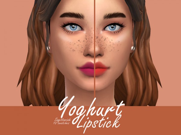  The Sims Resource: Yoghurt Lipstick by Sagittariah