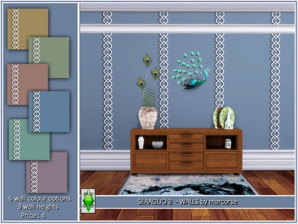  The Sims Resource: Seraglio 2   Walls by marcorse