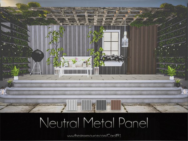  The Sims Resource: Neutral Metal Panel by Caroll91