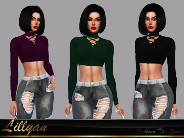  The Sims Resource: Top Bruna by LYLLYAN