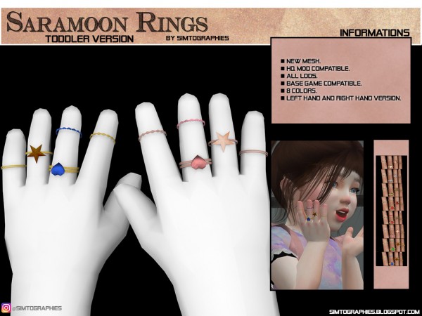  Simtographies: Saramoon Rings Kids and Toddlers Version