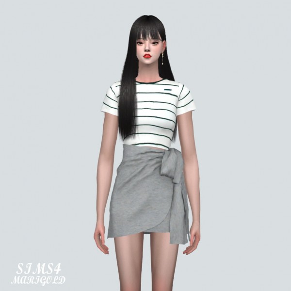  SIMS4 Marigold: S Tied Mini Skirt
