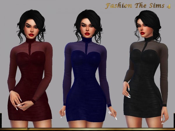  The Sims Resource: Dress Andressa by LYLLYAN