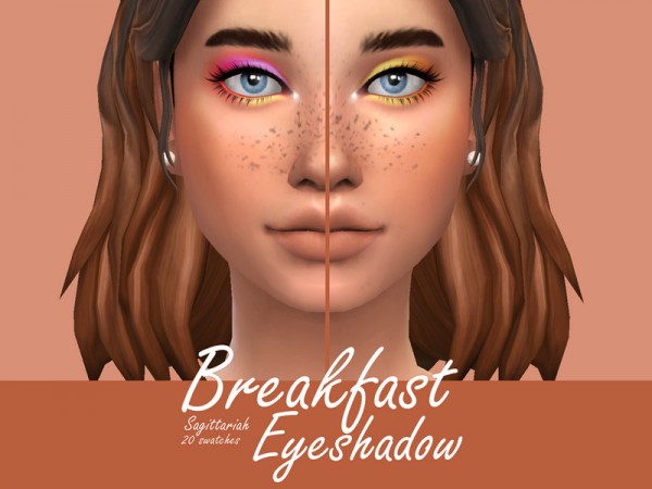  The Sims Resource: Breakfast Eyeshadow by Sagittariah