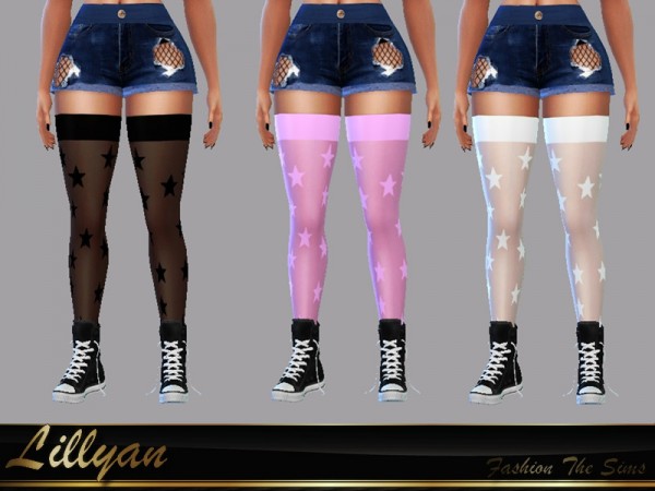  The Sims Resource: Star socks by LYLLYAN