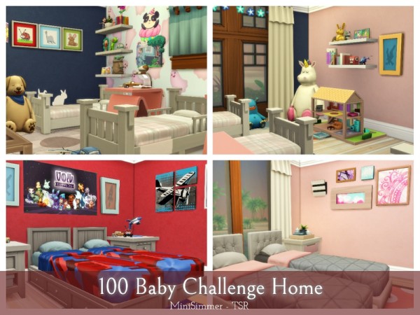  The Sims Resource: 100 Baby Challenge home by Mini Simmer
