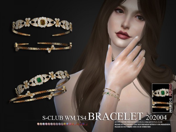  The Sims Resource: Bracelet 202004 by S Club