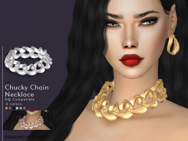  The Sims Resource: Chucky Chain Necklace by DarkNighTt