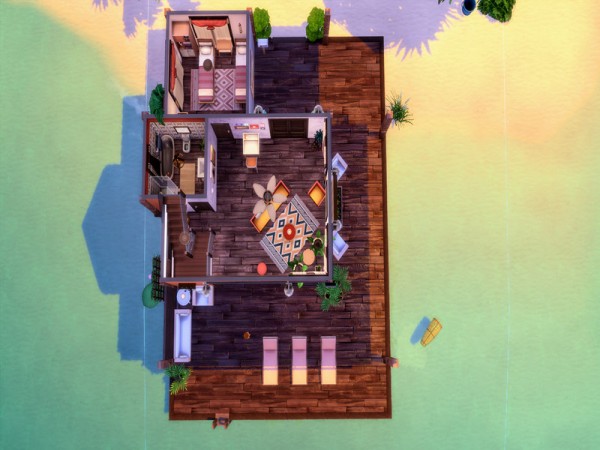  The Sims Resource: Peach Tree Retreat by LJaneP6