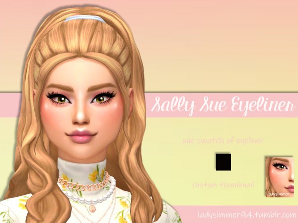  The Sims Resource: Sally Sue Eyeliner by LadySimmer94