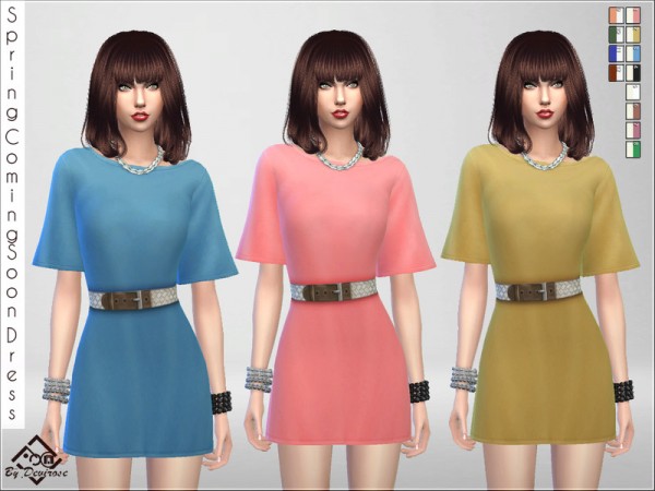  The Sims Resource: Spring Coming Soon Dress by Devirose