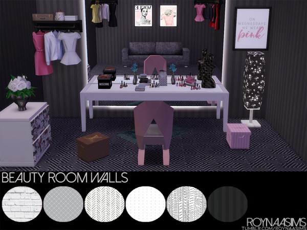  The Sims Resource: Beauty Room Walls by Roynaa