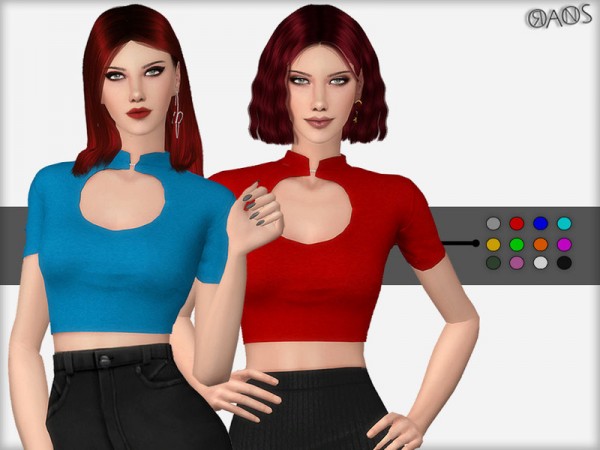  The Sims Resource: Leila Top by OranosTR