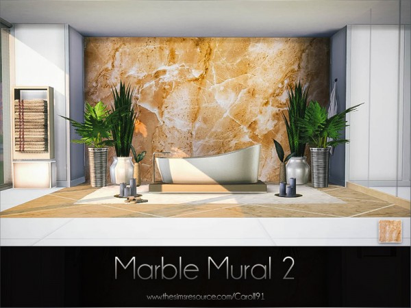  The Sims Resource: Marble Mural 2 by Caroll91