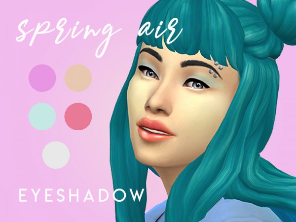  The Sims Resource: Spring Air Eyeshadow by lunasysims