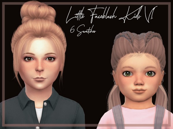  The Sims Resource: Little Faceblush Kids V1 by Reevaly