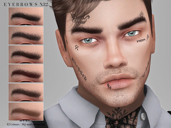  The Sims Resource: Eyebrows N32 by Merci