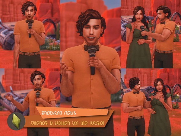 The Sims Resource: TV Reporter Poses by KatVerseCC