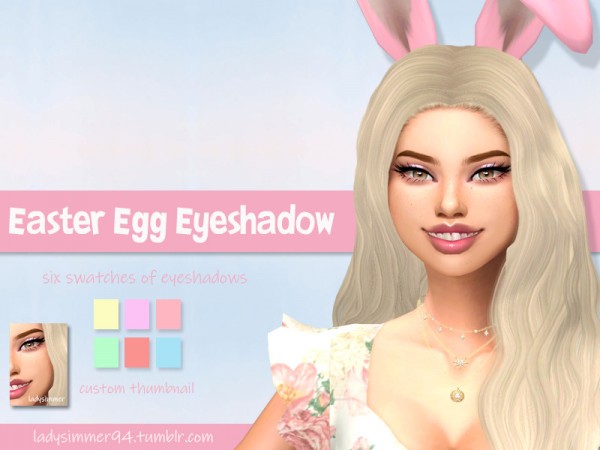  The Sims Resource: Easter Egg Eyeshadow by LadySimmer94