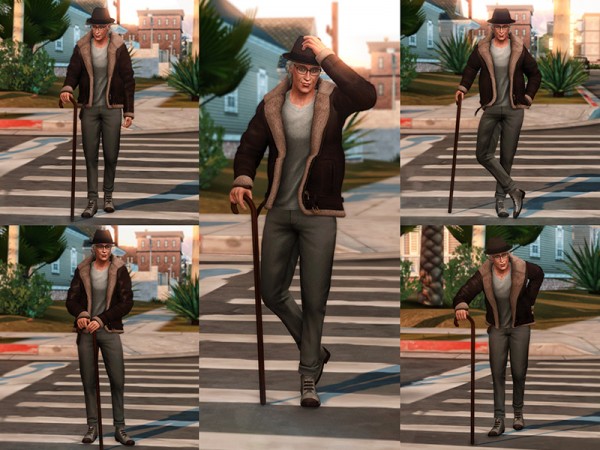  The Sims Resource: Walking Cane Poses by KatVerseCC