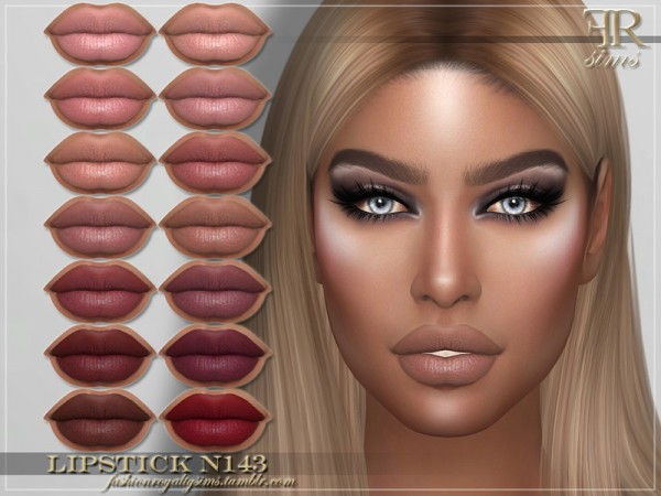 The Sims Resource: Lipstick N143 by FashionRoyaltySims
