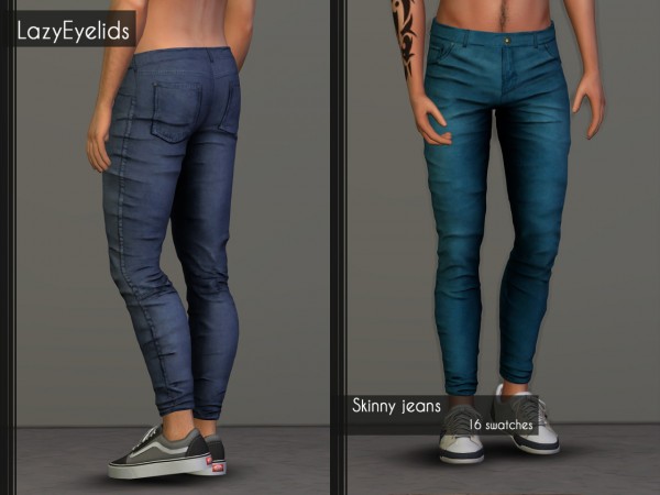  Lazyeyelids: Hooded Denim Jacket and Skinny Jeans