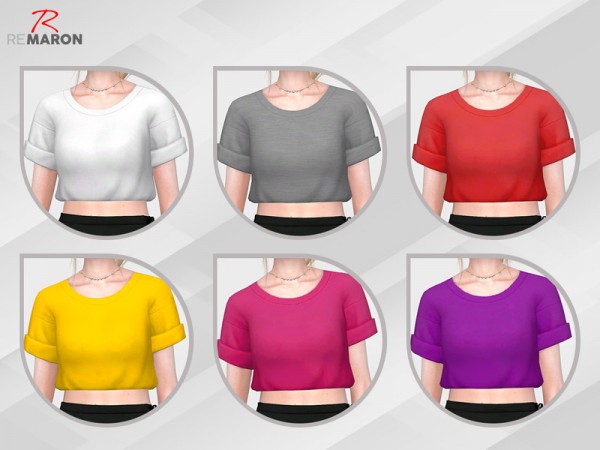  The Sims Resource: Simple shirt for Women 01 by remaron