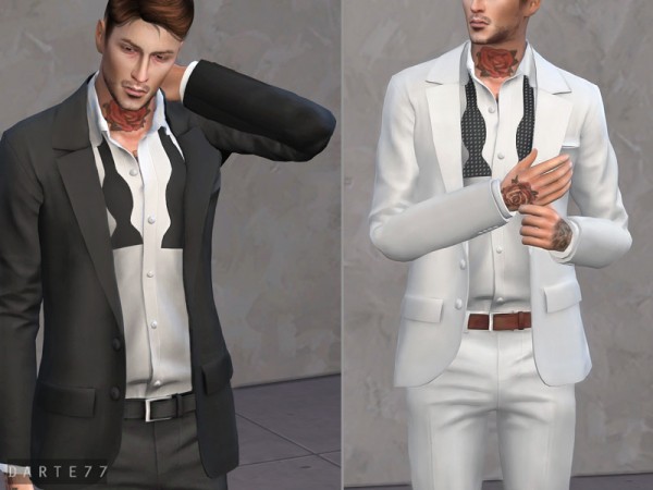  The Sims Resource: Open Suit Jacket by Darte77