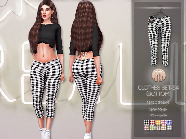  The Sims Resource: Clothes SET 54 Pants BD212 by busra tr