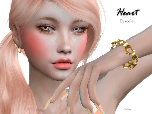  The Sims Resource: Heart Bracelet by Suzue