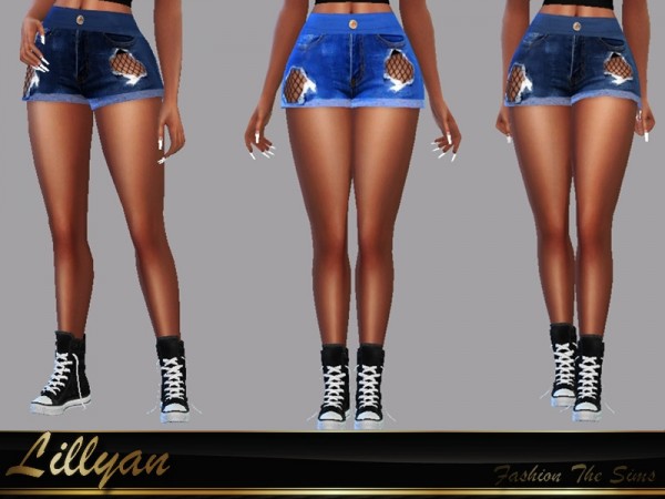  The Sims Resource: Short jeans Bel by LYLLYAN