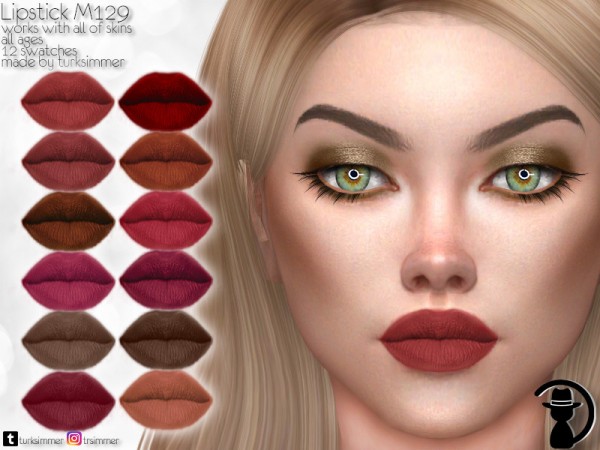  The Sims Resource: Lipstick M129 by turksimmer