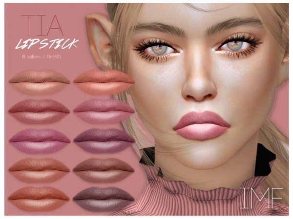  The Sims Resource: Tia Lipstick N.245 by IzzieMcFire