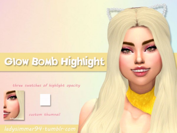  The Sims Resource: Glow Bomb Highlight by LadySimmer94