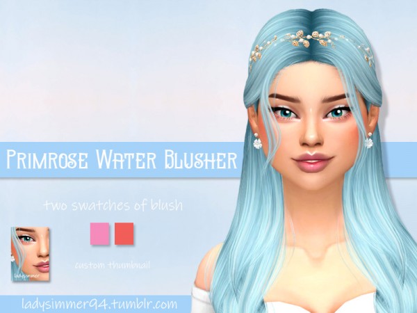  The Sims Resource: Primrose Water Blusher by LadySimmer94