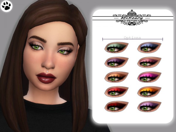  The Sims Resource: Drama Eyeshadow by MsBeary