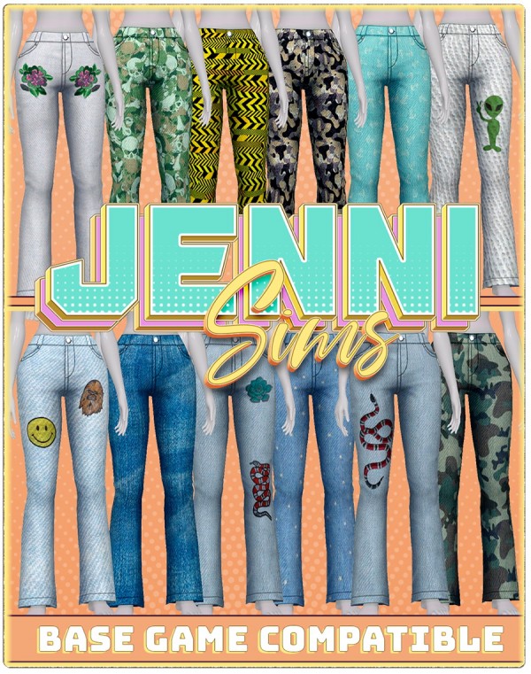  Jenni Sims: Base Game Compatible Jeans