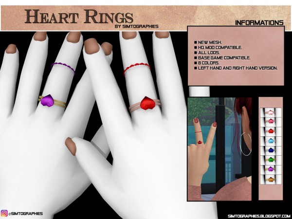  Simtographies: Heart Rings